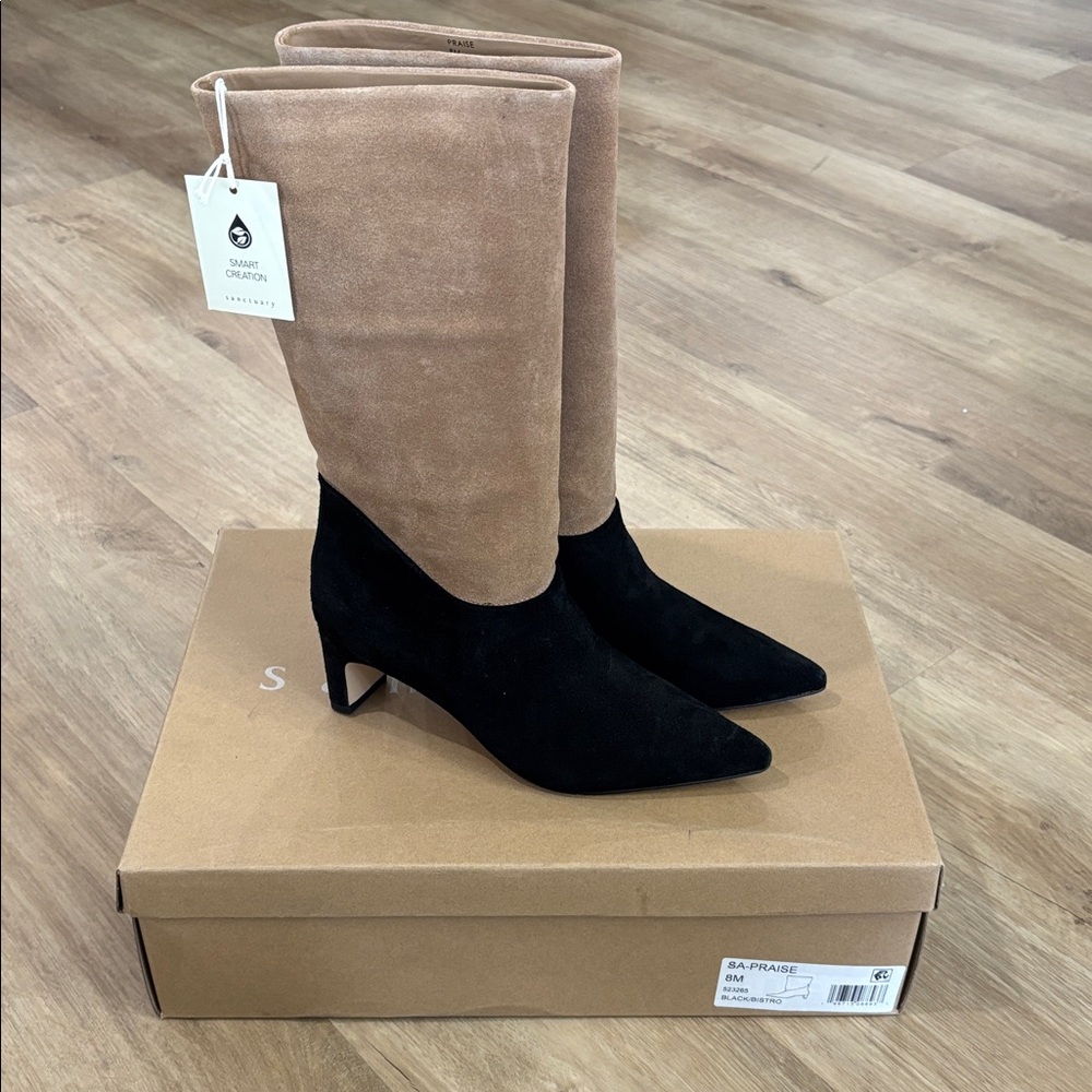 NEW Women’s Sanctuary Praise Knee High Suede Boots - Picture 5 of 7